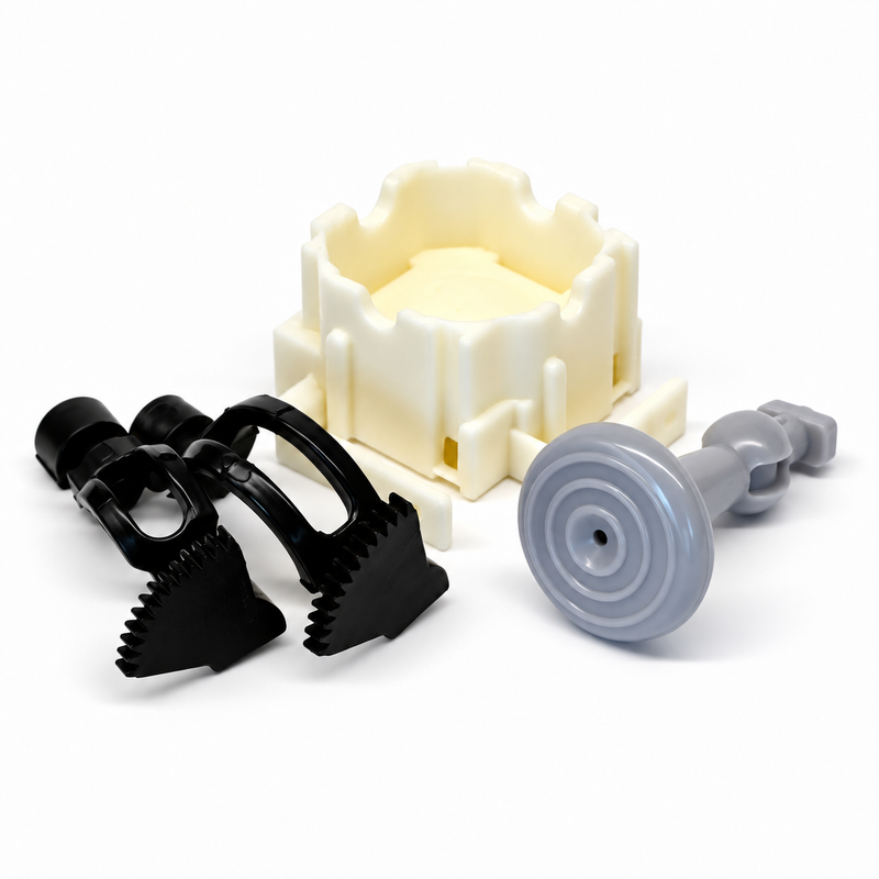 N64 Controller Thumbstick Rebuild Kit with grey stick, bowl and gears