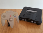 Nintendo 64 Console and Controller Display Stand Set