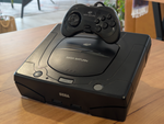 Sega Saturn Console and Controller Display Stand