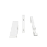 Interactive 3D model of the Nintendo Wii console display stand in the tilted landscape / horizontal orientation