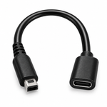 12 cm USB-C charging adapter for the Nintendo DSi, 3DS and 2DS family, with a USB-C socket and a DSi / 3DS charging plug