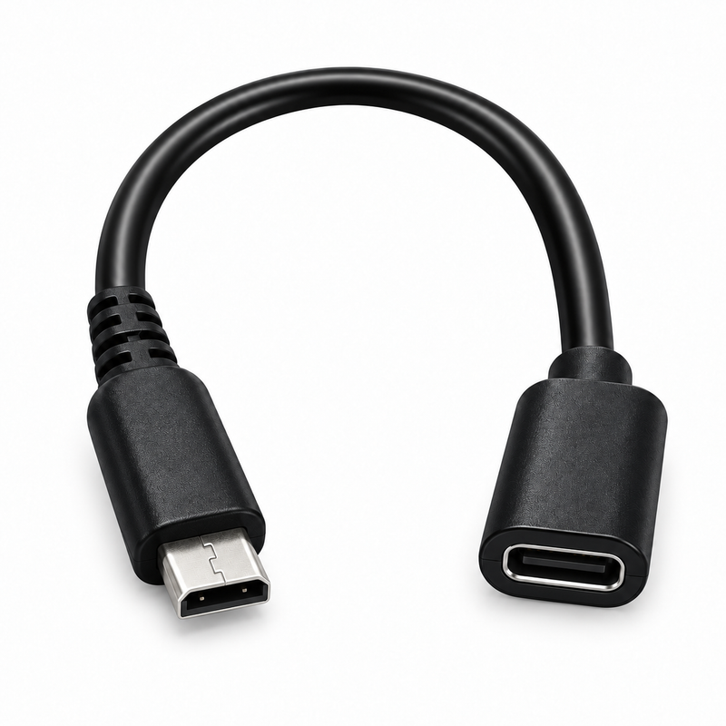 12 cm USB-C charging adapter for the Nintendo DS Lite, with a USB-C socket and a DS Lite charging plug