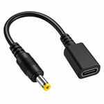 12 cm USB-C charging adapter for the PSP 1000, 2000 and 3000, with a USB-C socket and a PSP DC barrel plug